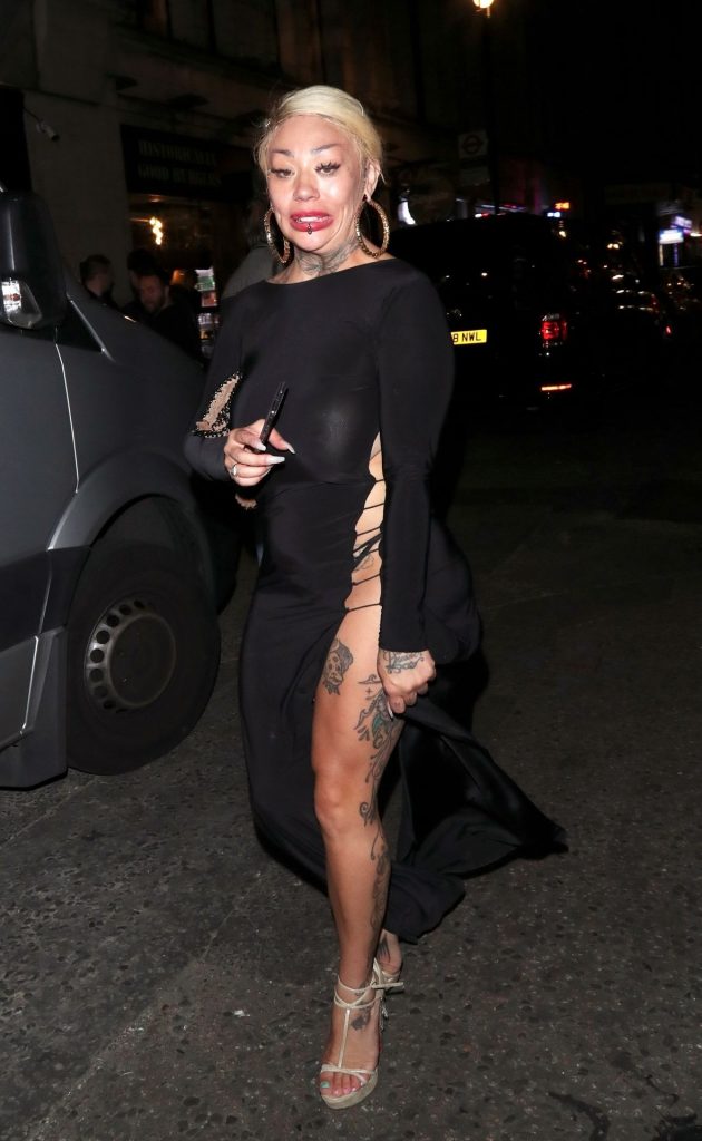 Mannish Blonde Mutya Buena Shows Off in a See-Through Dress gallery, pic 2