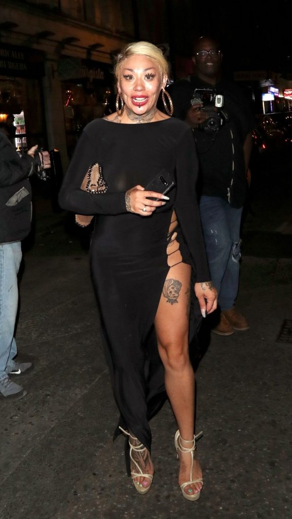 Mannish Blonde Mutya Buena Shows Off in a See-Through Dress gallery, pic 44