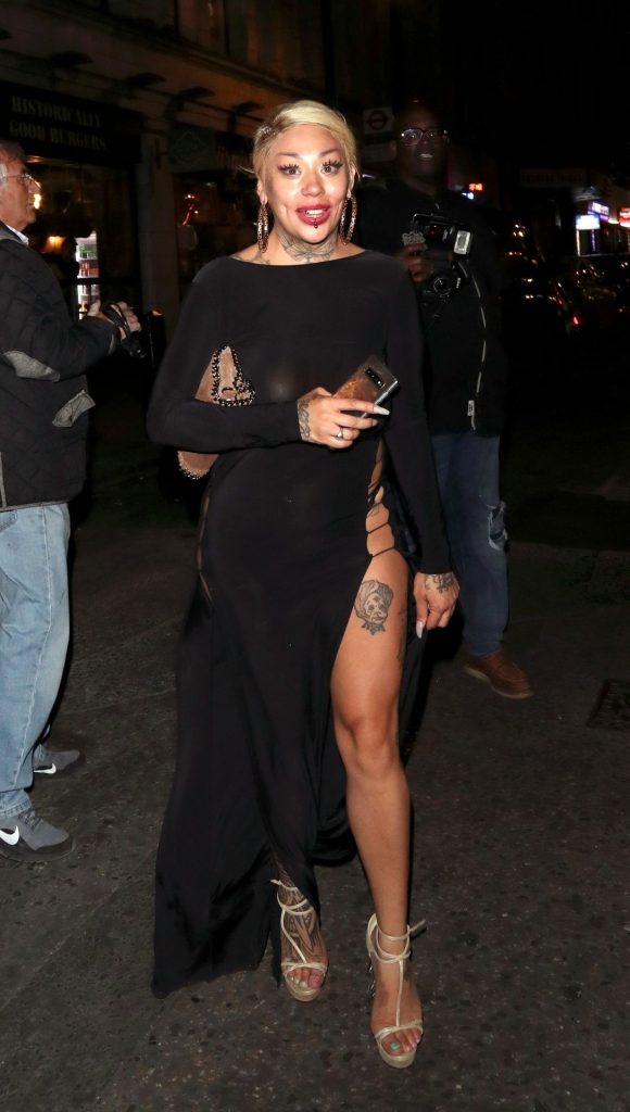 Mannish Blonde Mutya Buena Shows Off in a See-Through Dress gallery, pic 46