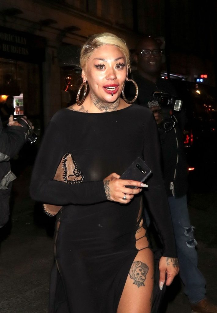 Mannish Blonde Mutya Buena Shows Off in a See-Through Dress gallery, pic 48