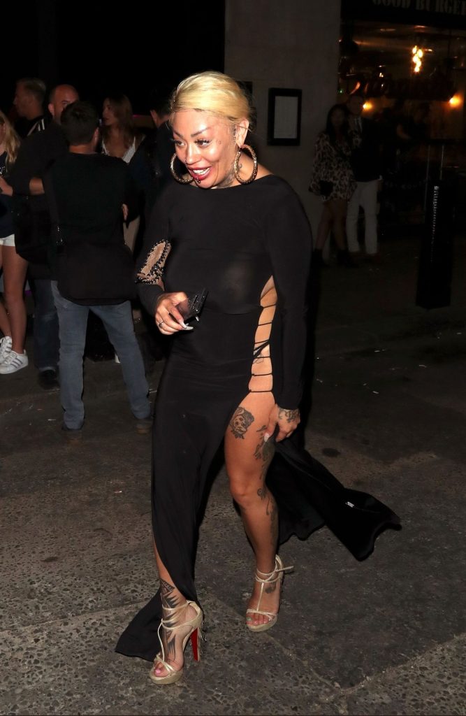 Mannish Blonde Mutya Buena Shows Off in a See-Through Dress gallery, pic 10