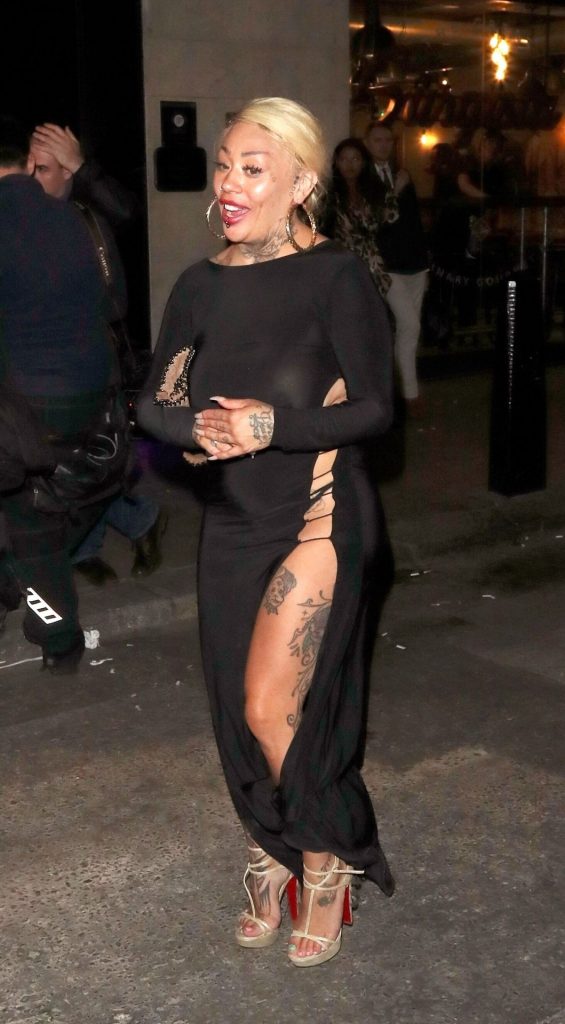 Mannish Blonde Mutya Buena Shows Off in a See-Through Dress gallery, pic 16