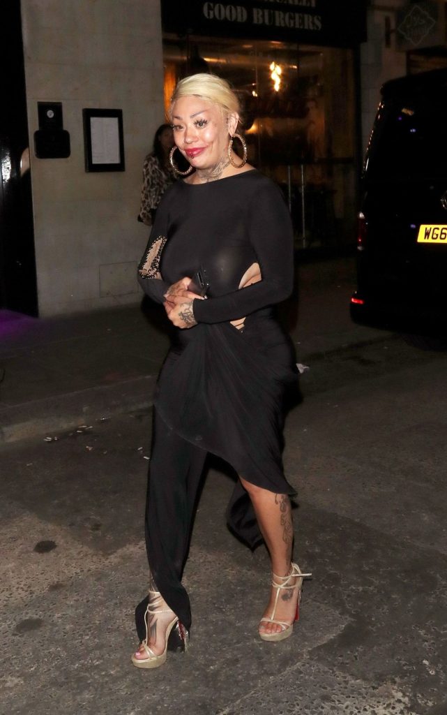 Mannish Blonde Mutya Buena Shows Off in a See-Through Dress gallery, pic 18