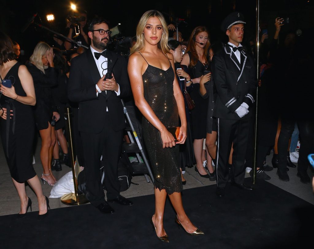 Sistine Stallone Shows Her Breasts in a Semi-Sheer Dress gallery, pic 10