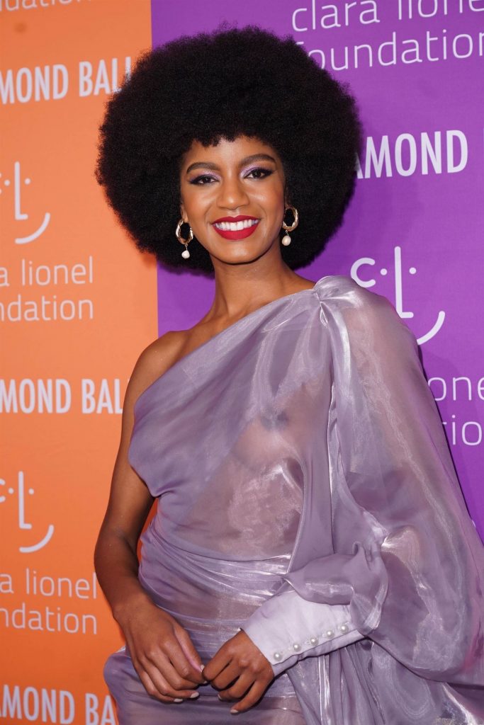 Afro-Sporting Hottie Ebonee Davis Looks Awesome in a Transparent Dress gallery, pic 4