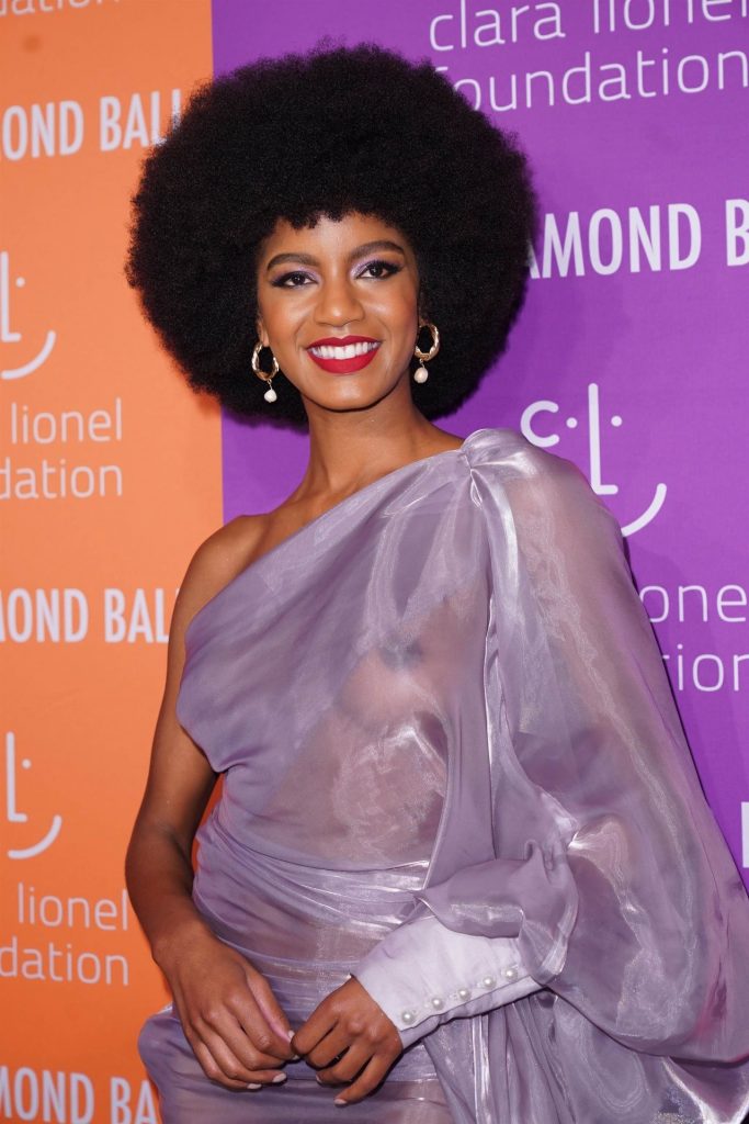 Afro-Sporting Hottie Ebonee Davis Looks Awesome in a Transparent Dress gallery, pic 6