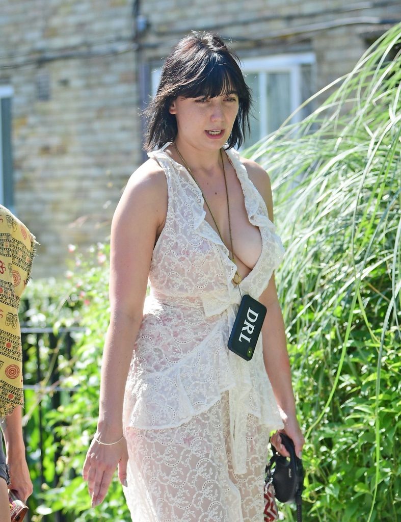 Daisy Lowe Was Seen Braless in a Revealing White Dress gallery, pic 34