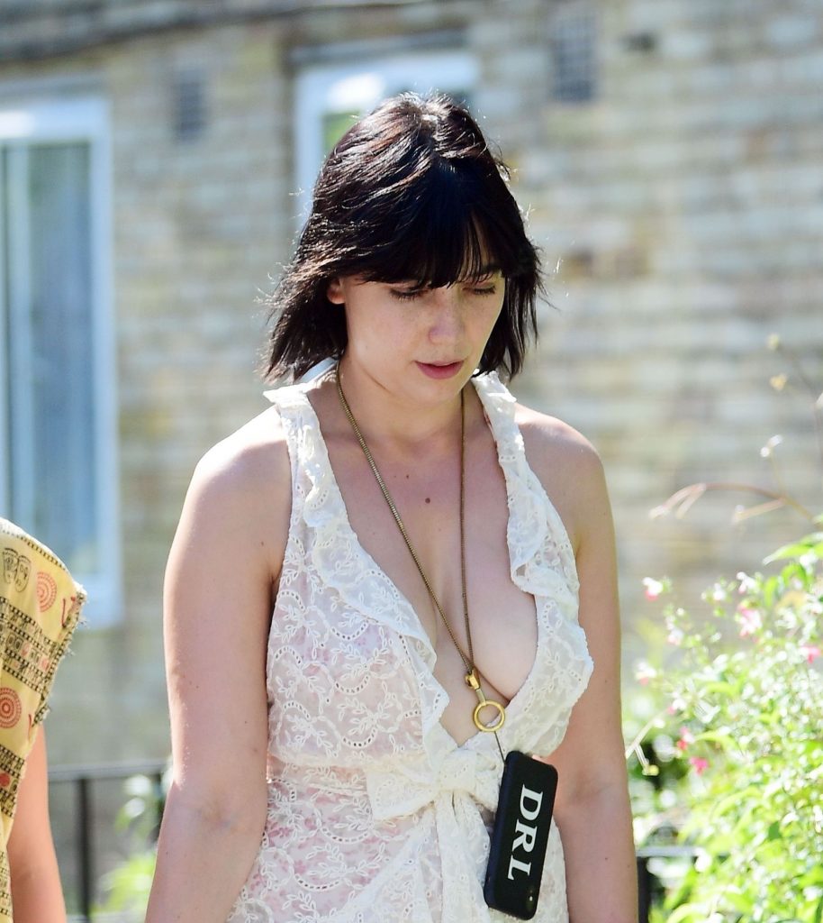 Daisy Lowe Was Seen Braless in a Revealing White Dress gallery, pic 44