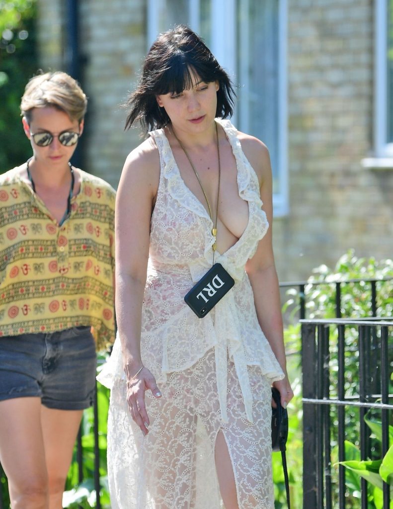 Daisy Lowe Was Seen Braless in a Revealing White Dress gallery, pic 62