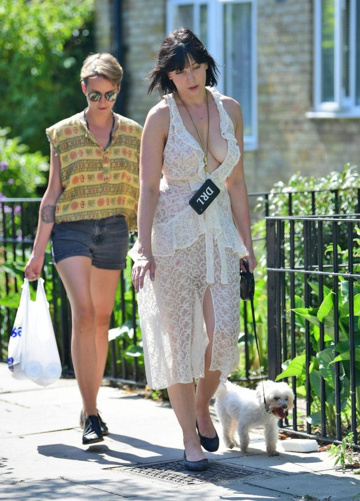 Daisy Lowe Was Seen Braless in a Revealing White Dress gallery, pic 64