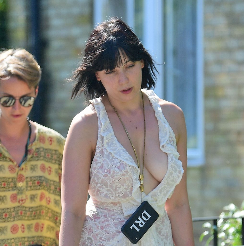 Daisy Lowe Was Seen Braless in a Revealing White Dress gallery, pic 66