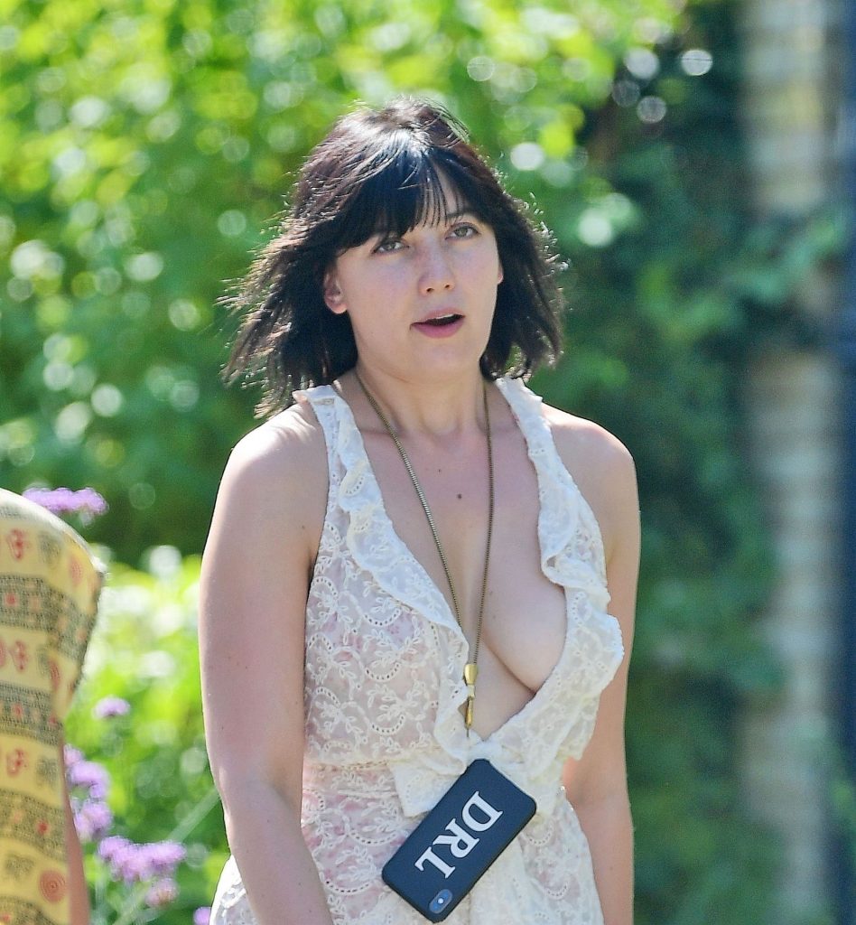 Daisy Lowe Was Seen Braless in a Revealing White Dress gallery, pic 74