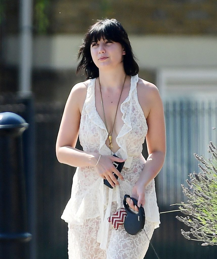 Daisy Lowe Was Seen Braless in a Revealing White Dress gallery, pic 106