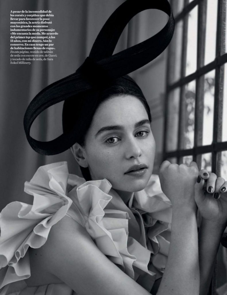 Smoldering Actress Emilia Clarke Posing on the Pages of Vogue gallery, pic 2