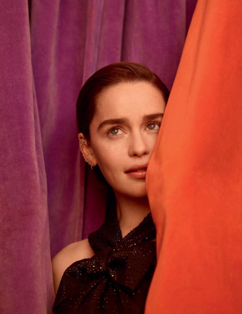 Smoldering Actress Emilia Clarke Posing on the Pages of Vogue gallery, pic 14
