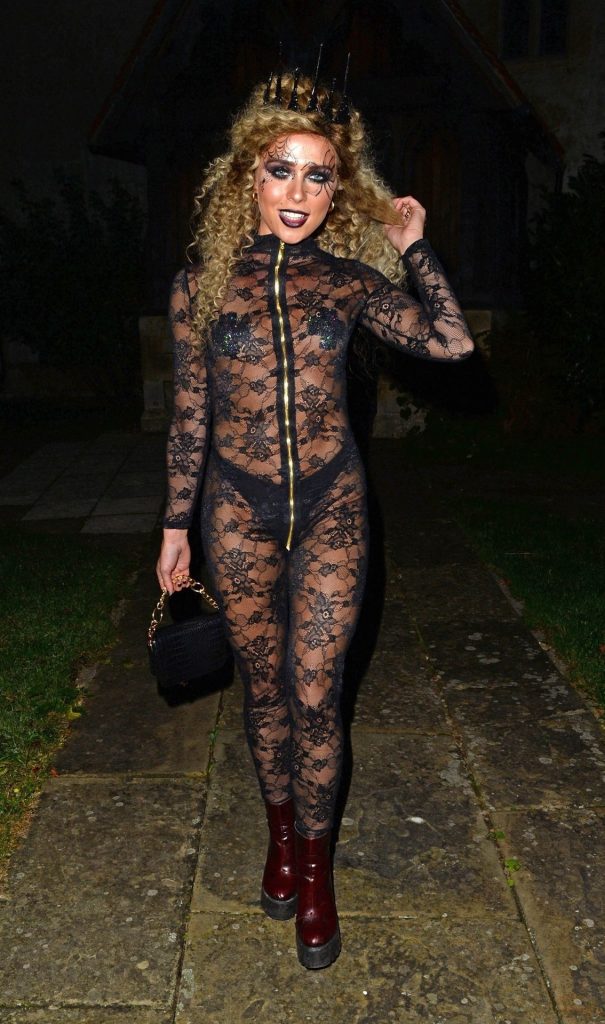 Shameless Blonde Gabby Allen Showing Off in a See-Through Outfit gallery, pic 6