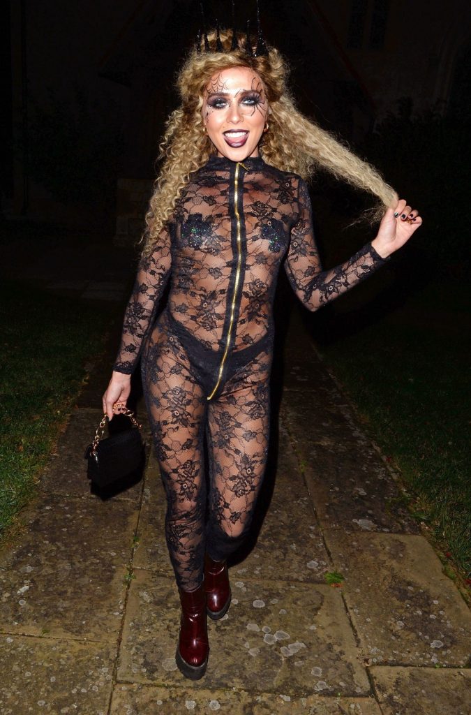 Shameless Blonde Gabby Allen Showing Off in a See-Through Outfit gallery, pic 8