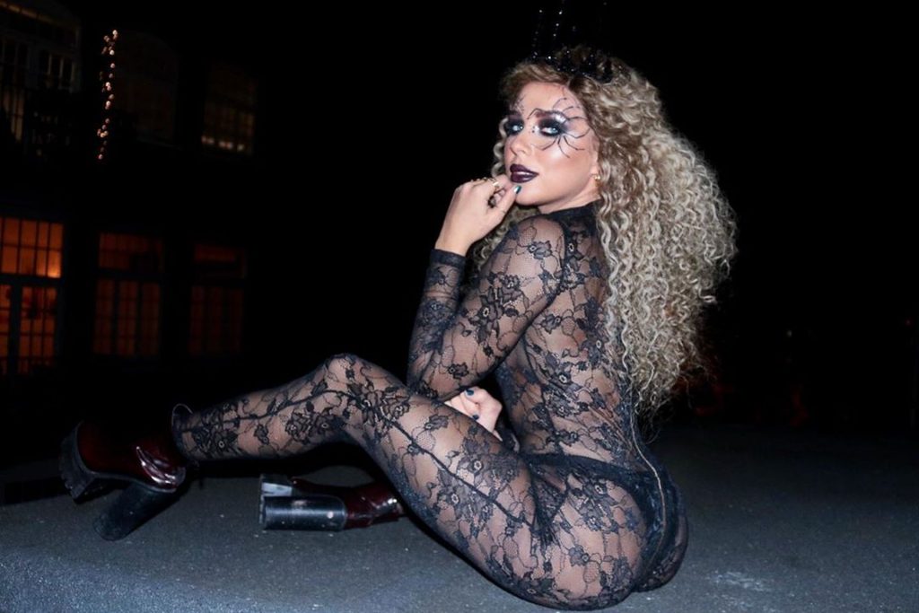 Shameless Blonde Gabby Allen Showing Off in a See-Through Outfit gallery, pic 16