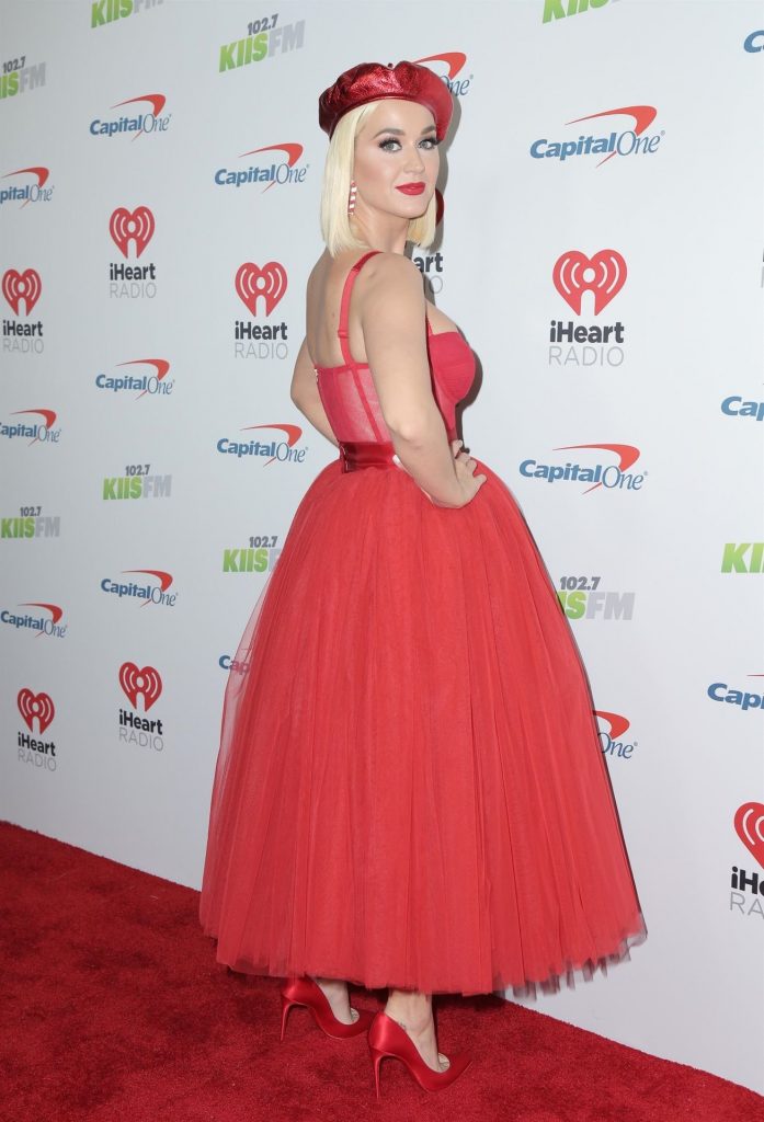 Busty Singer Katy Perry Showcasing Her Cleavage in a Red Dress gallery, pic 248
