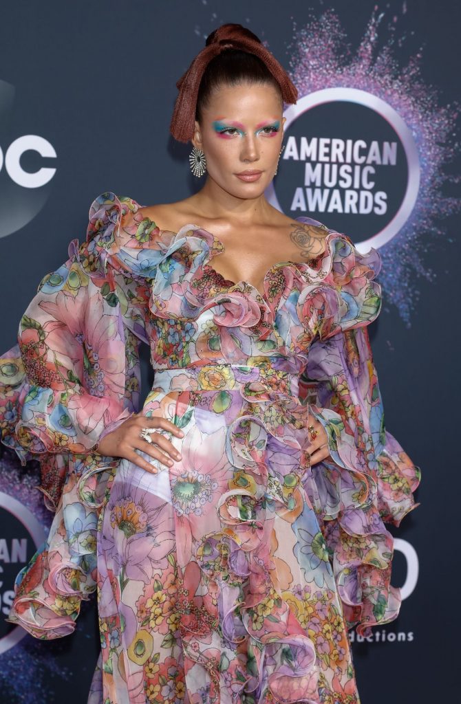 Sexy Singer Halsey Posing in an Eye-Catching Dress  gallery, pic 56