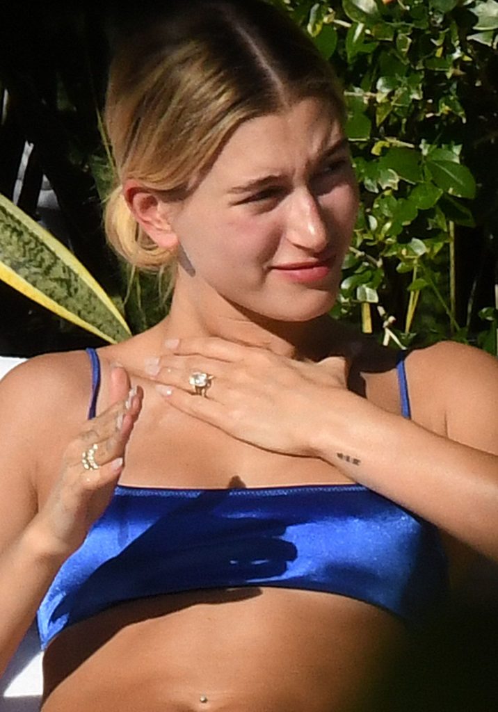 Bikini-Clad Beauty Hailey Bieber Chilling Poolside  gallery, pic 58