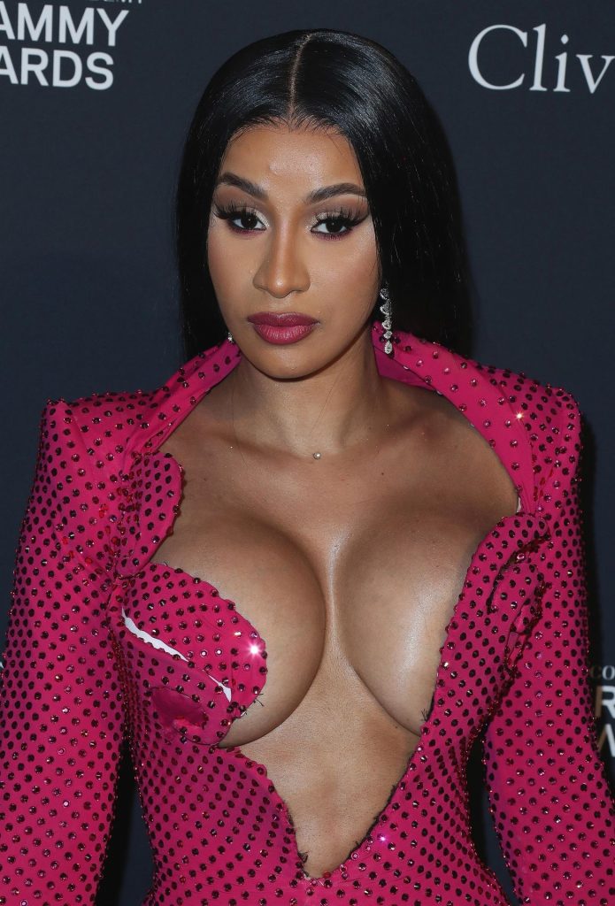 Ratchet Brunette Cardi B Shows Her Ridiculous Cleavage in HQ gallery, pic 136