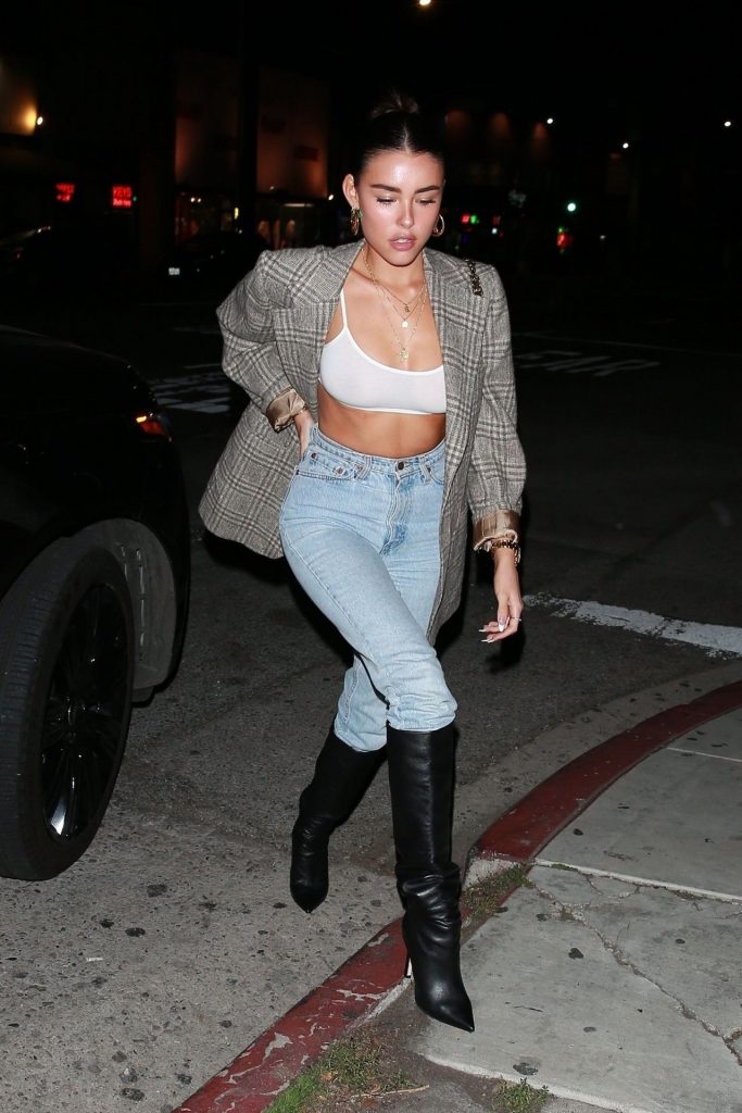 Busty Madison Beer Shows Her Nips in a See-Through Bra gallery, pic 18