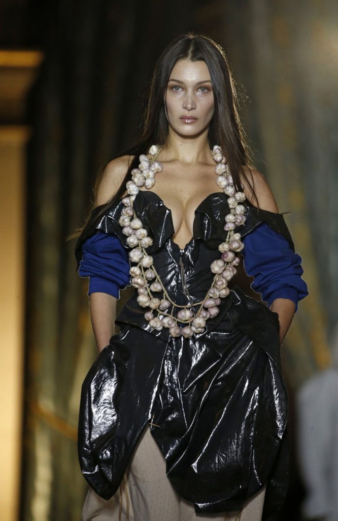 Slim Vixen Bella Hadid Walks the Runway in a Cleavage-Baring Dress gallery, pic 58