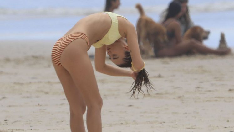 Bikini-Wearing Brunette Gabriella Brooks Showing Her Enviable Body