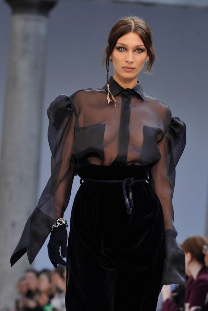 Supermodel Bella Hadid Walks the Runway in a See-Through Outfit gallery, pic 24