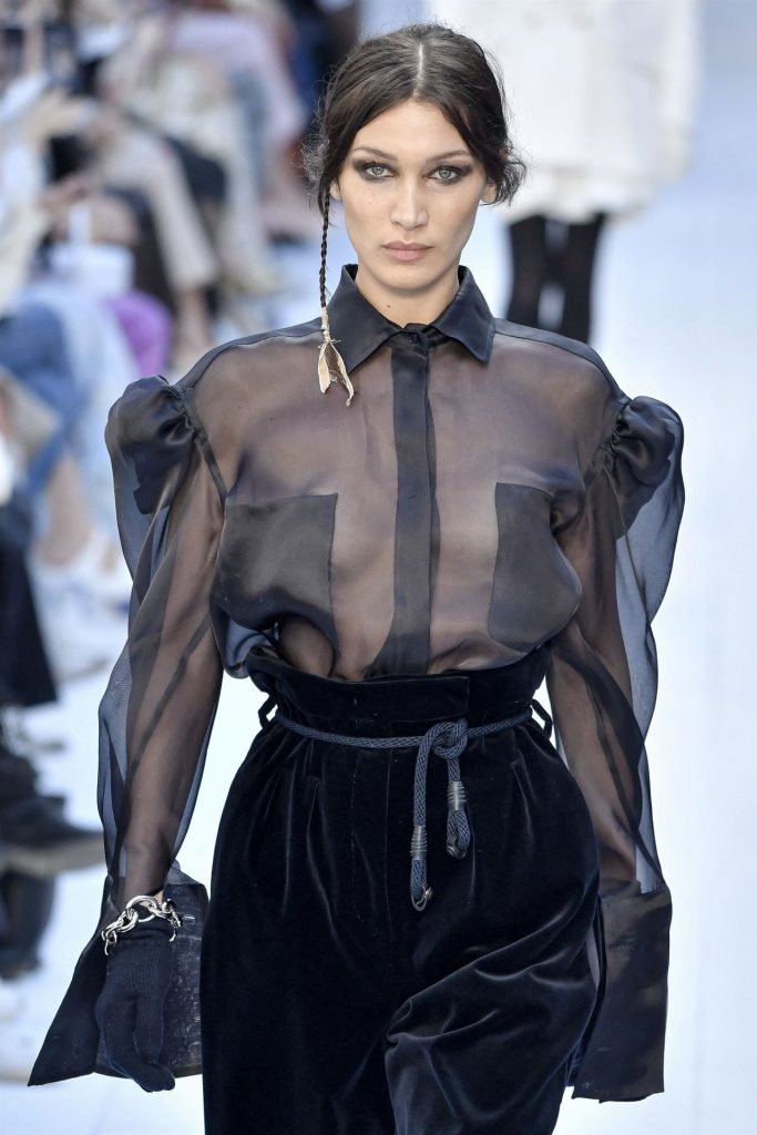 Supermodel Bella Hadid Walks the Runway in a See-Through Outfit gallery, pic 8