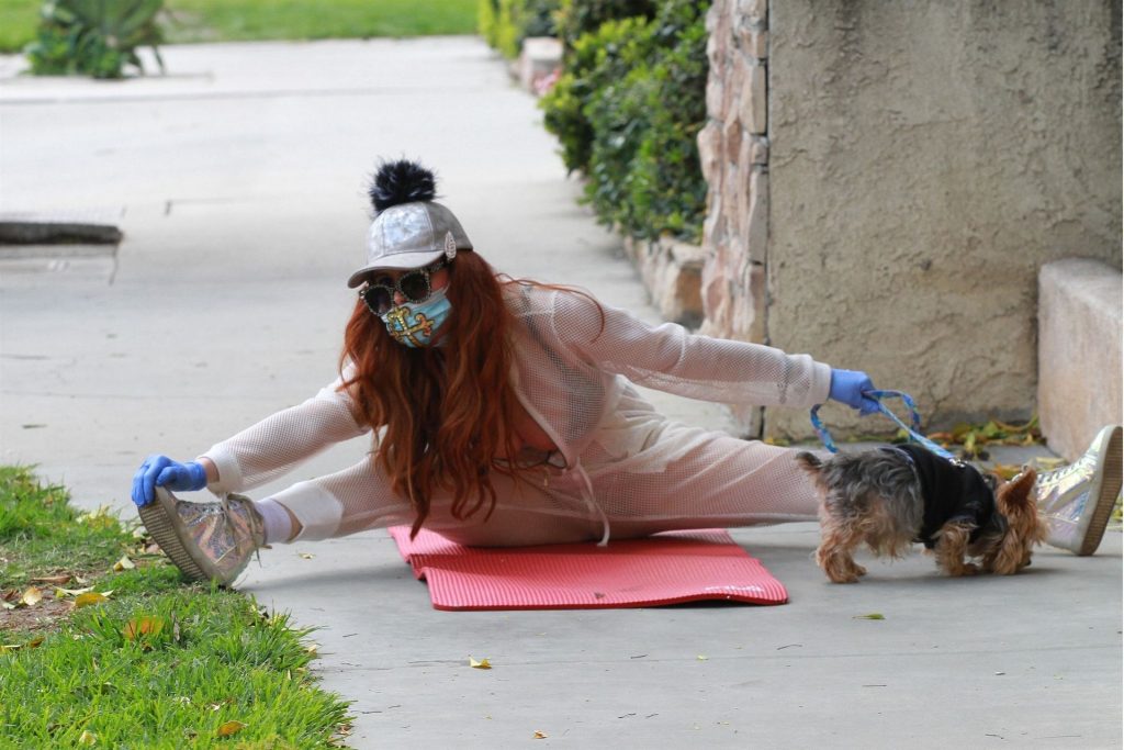 Disgusting Redhead Phoebe Price Goes on all Fours on the Sidewalk gallery, pic 24