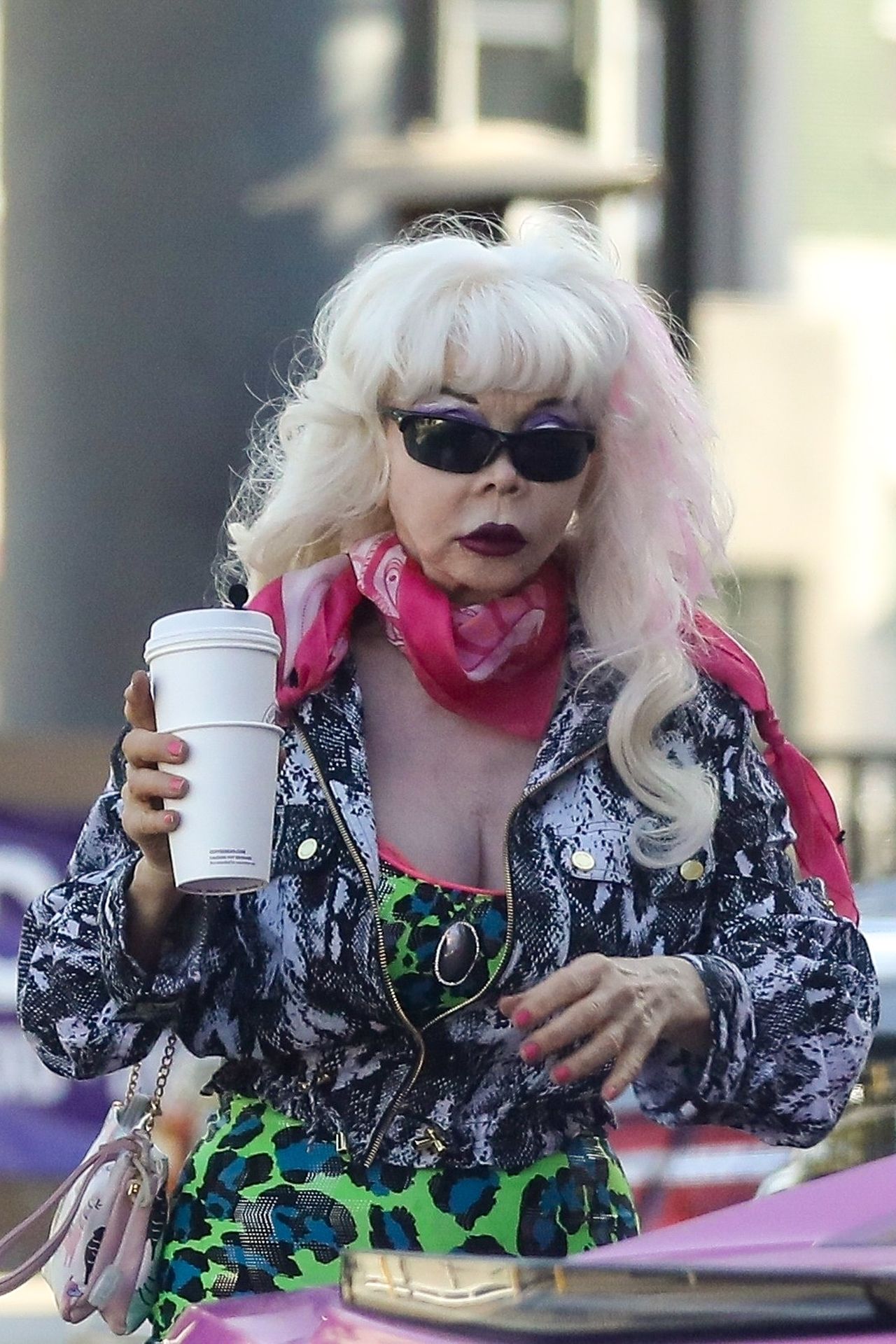 Angelyne Upskirt Pictures Old Lady Showing Her Panties In Hq The Fappening