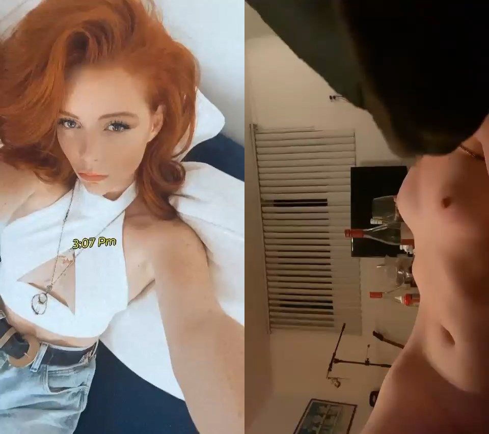 Mischievous Redhead Cherish Waters Displaying Her Nude Body - The Fappening!