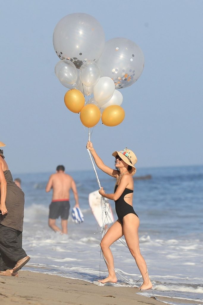 Brunette Beauty Olivia Culpo Shows Her Legs in a One-Piece Swimsuit gallery, pic 72