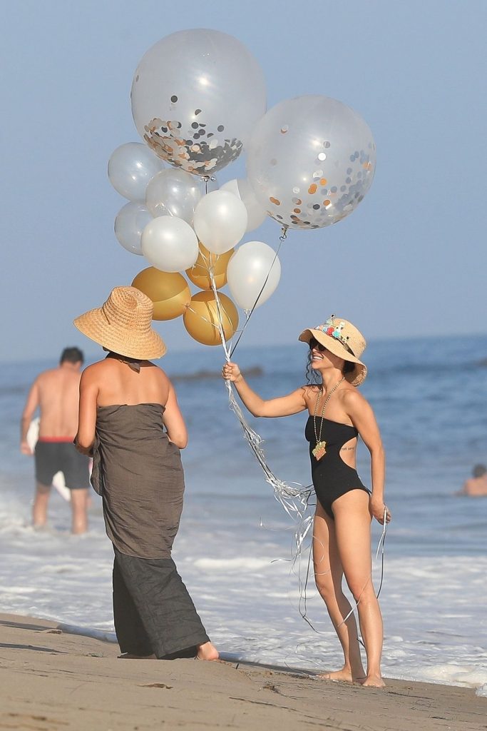 Brunette Beauty Olivia Culpo Shows Her Legs in a One-Piece Swimsuit gallery, pic 74