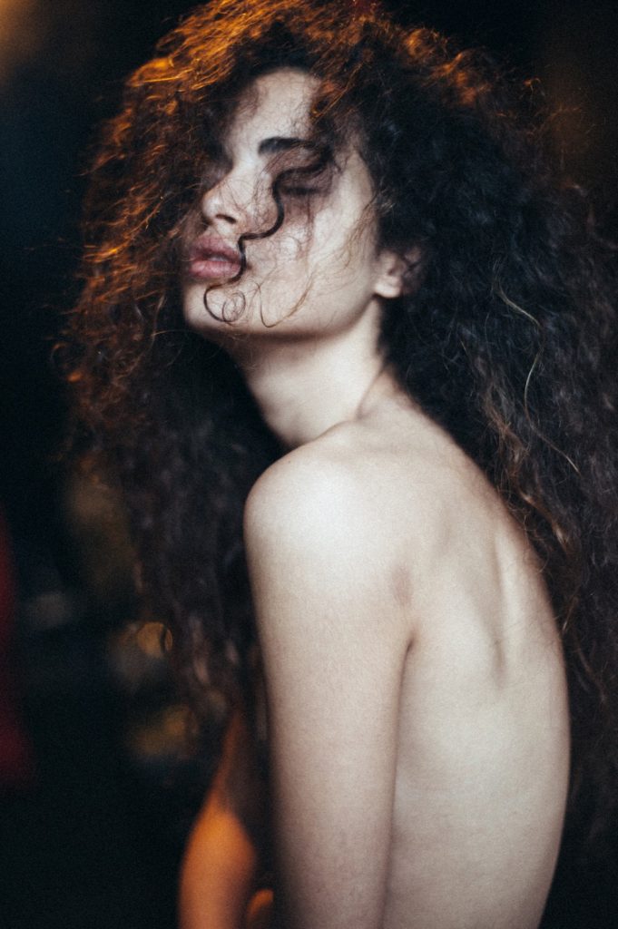 Artsy Topless Gallery Focusing on Frizzy-Haired Brunette Chiara Scelsi, pic 16