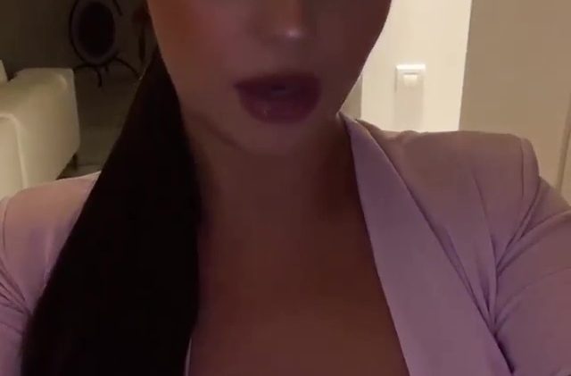 Buxom Brunette Demi Rose Shoves Her Tits in the Camera