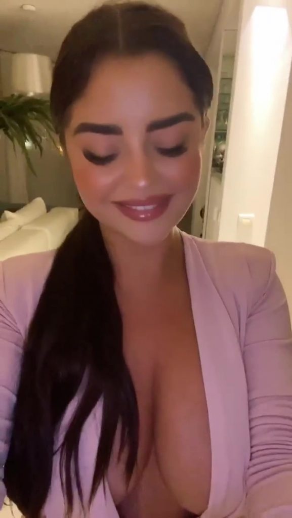 Buxom Brunette Demi Rose Shoves Her Tits in the Camera gallery, pic 16
