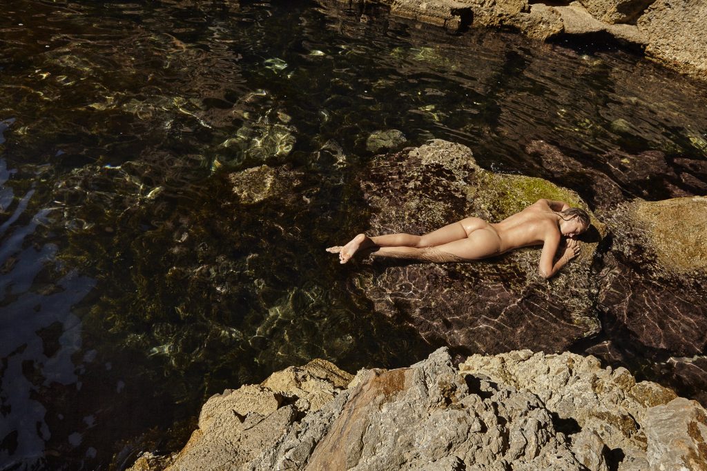 Nudist Beauty Gretel Skou Splashing Water on Her Perfect Boobies gallery, pic 12