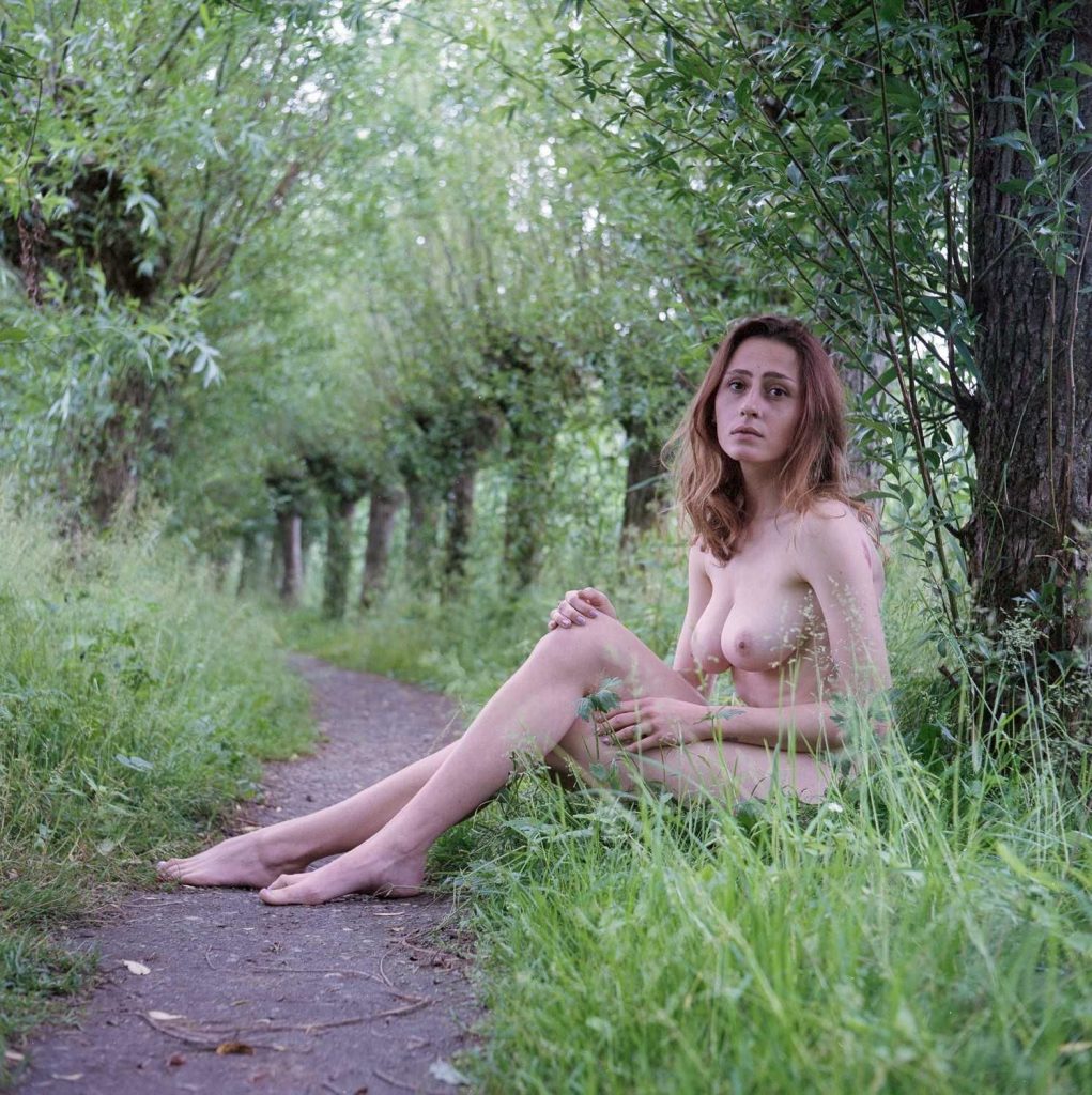 Miserable Hottie Emma Helena Posing Totally Naked in the Woods gallery, pic 24