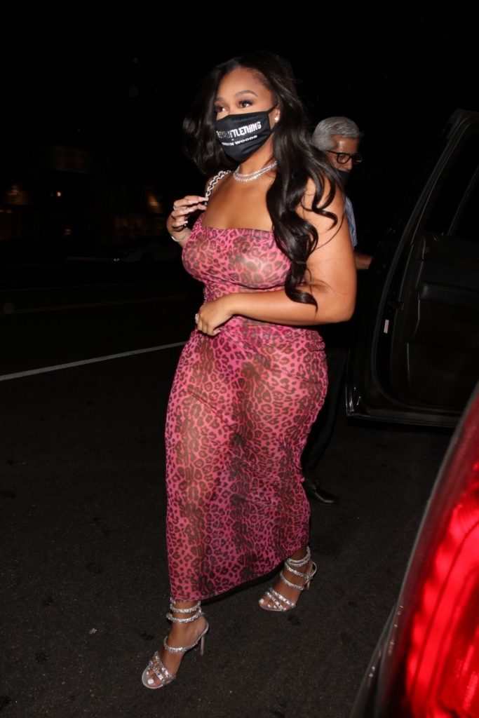 Jordyn Woods Showcasing Her Meaty Ass in a Transparent Outfit gallery, pic 30