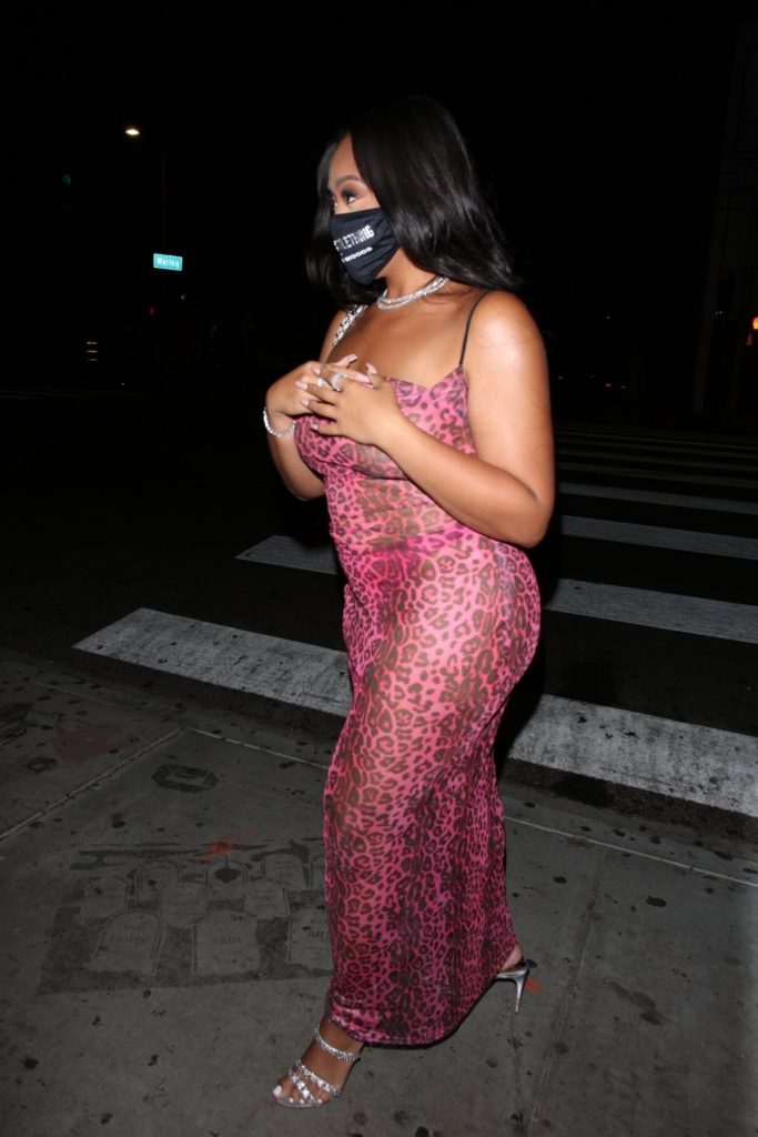 Jordyn Woods Showcasing Her Meaty Ass in a Transparent Outfit gallery, pic 56