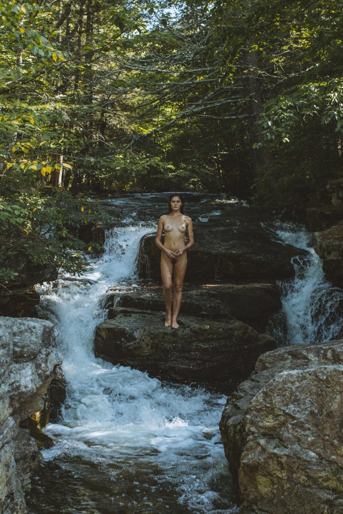 Nude Rebekah Underhill Flashing Her Perfect Body by the Waterfall gallery, pic 6