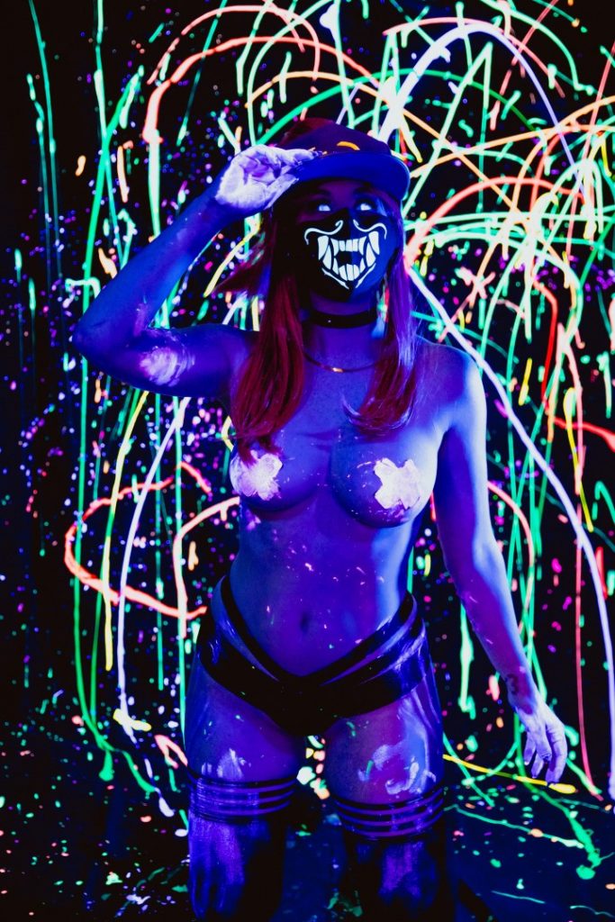 Topless Meg Turney in a Neon-Themed Erotic Photoshoot (All HQ) gallery, pic 6