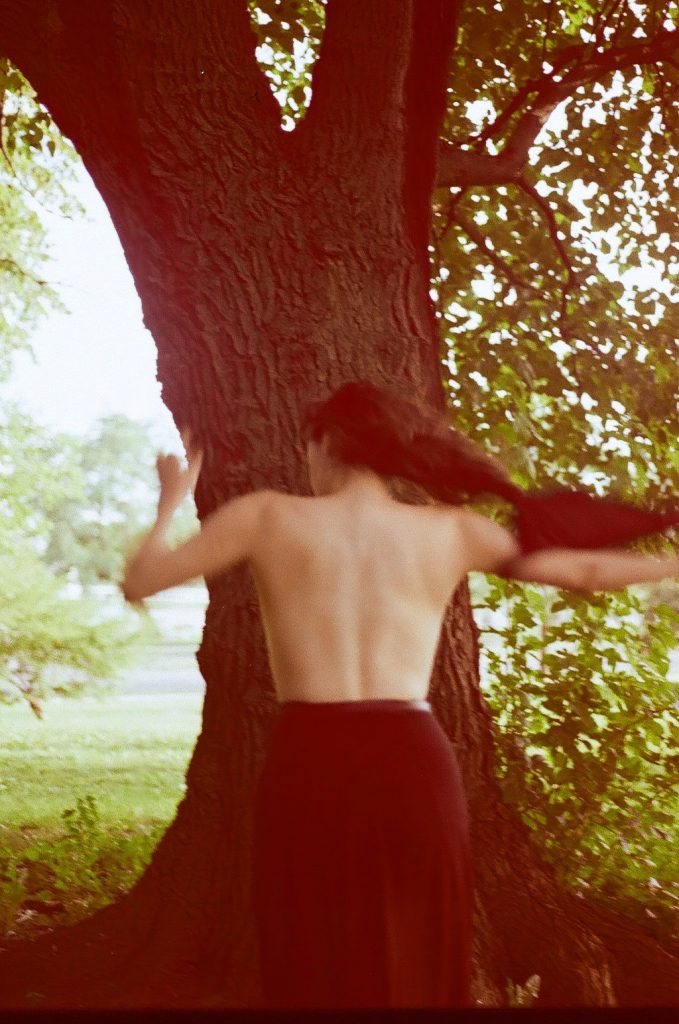 Brazen Brunette Becca Brown Goes Topless to Pose by a Tree gallery, pic 10