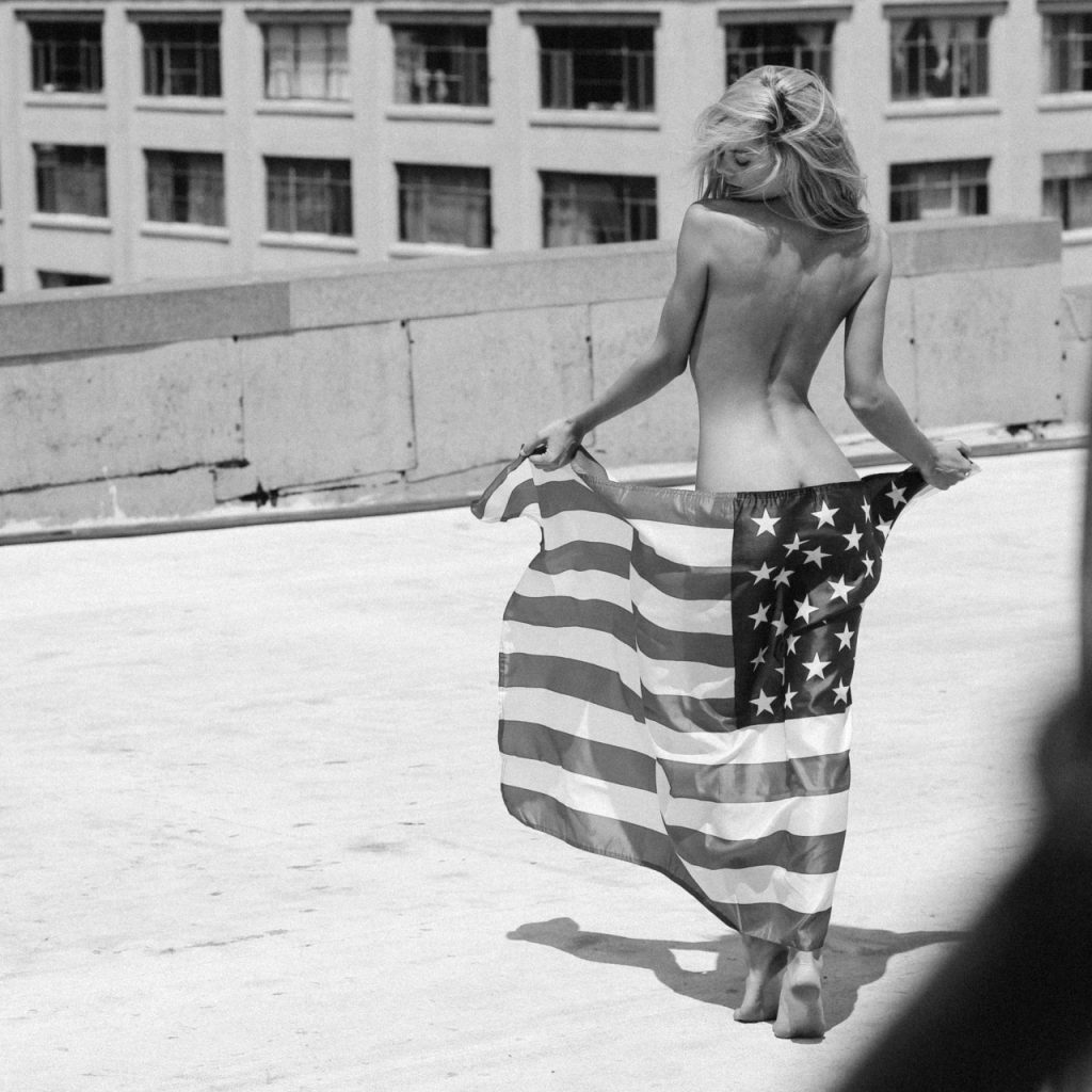 Hannah Kirkelie Draped in the American Flag, Looking Hot AF and Patriotic gallery, pic 6