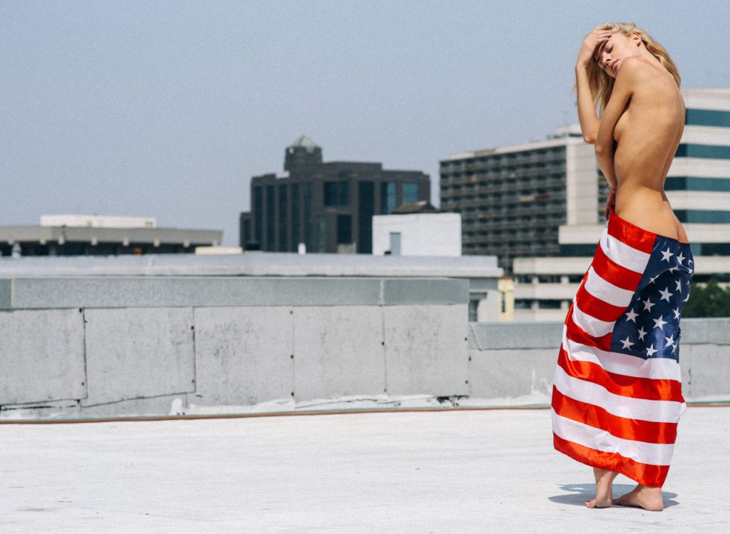 Hannah Kirkelie Draped in the American Flag, Looking Hot AF and Patriotic gallery, pic 8