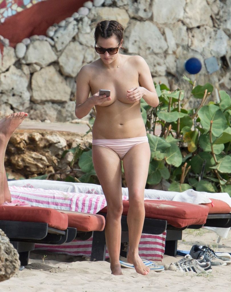 Vacationing Beauty Caroline Flack Shows Her Big Breasts for the Camera gallery, pic 14