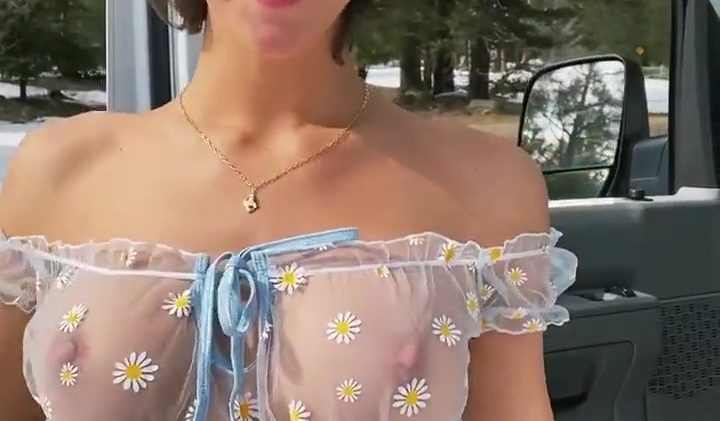Rachel Cook Shaking Her Massive Knockers in Front of the Camera Once Again